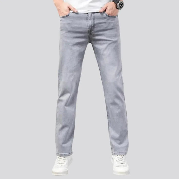 Tapered men's thin jeans
