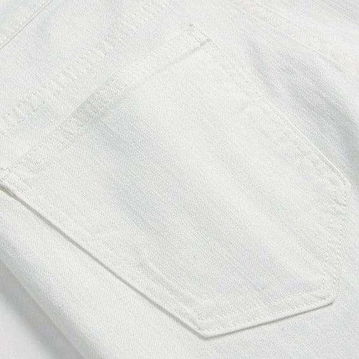 Blue contrast white men's jeans