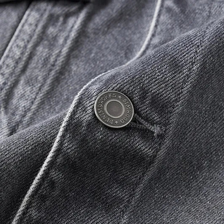 Classic faded men's jeans trucker jacket