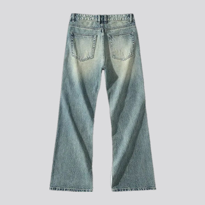 Stylish loose fit bootcut jeans for men