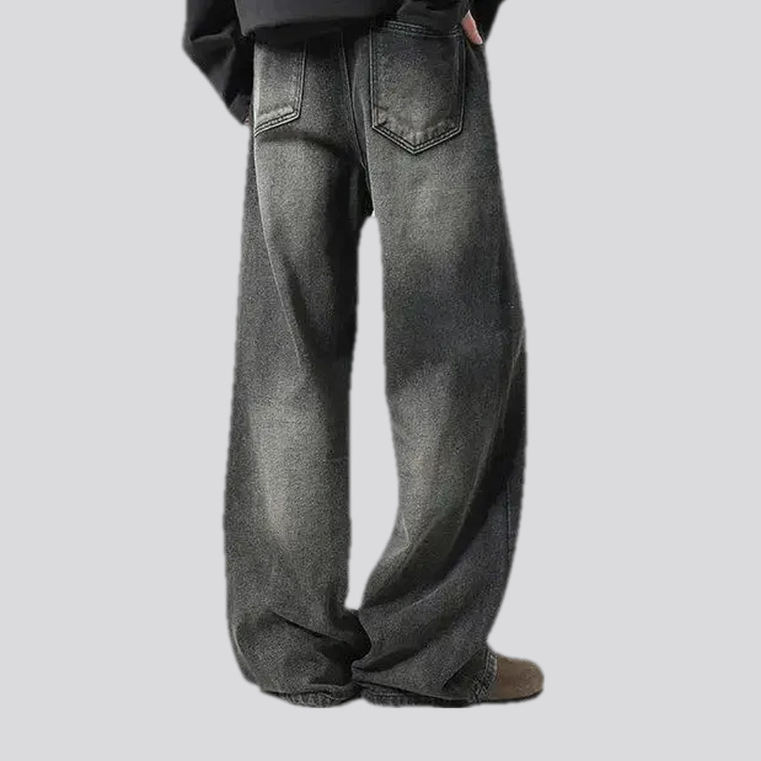 Fashionable boho style retro men's jeans