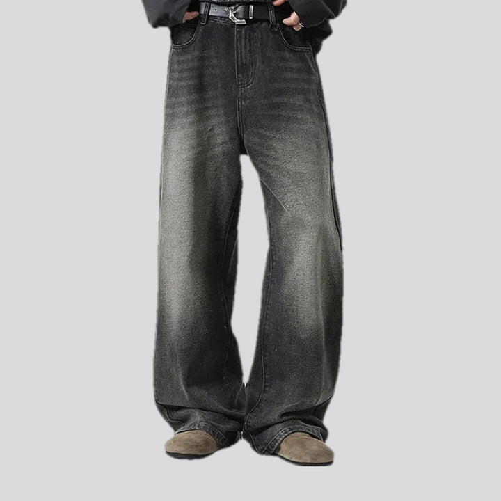 Fashionable boho style retro men's jeans