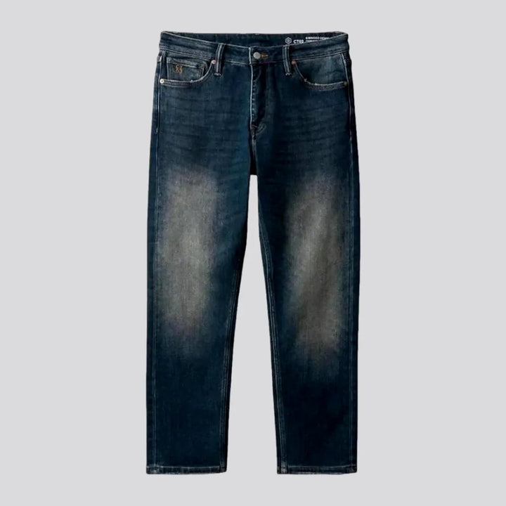 Whiskered Straight-fit Stretchable Men's Jeans | Jeans4you.shop